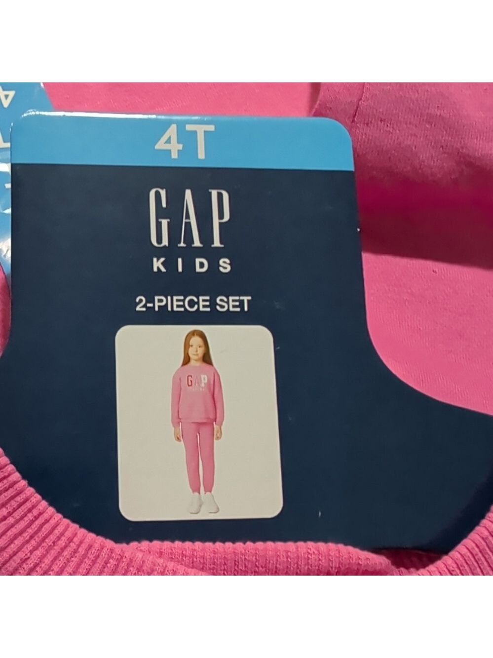 Gap Toddler Girls Logo Fleece Set Pink Multiple Sizes - Picture 4 of 7